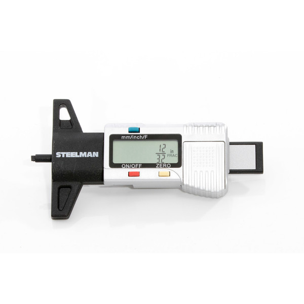 Steelman Digital Tire Tread Depth Gauge, 3 Modes - Fractional Inch, Decimal Inch, and Millimeter, 0-1 Inch 60664